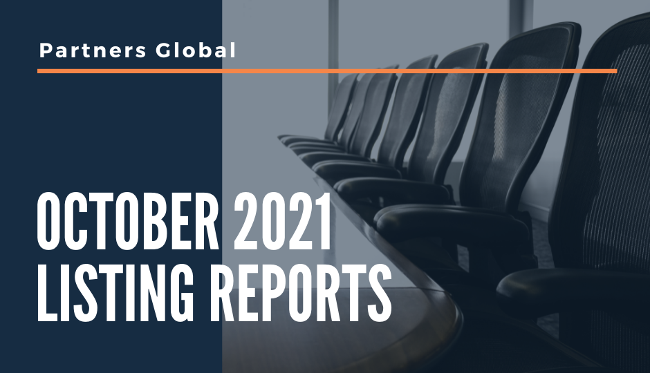 October 2021 - Listing Reports